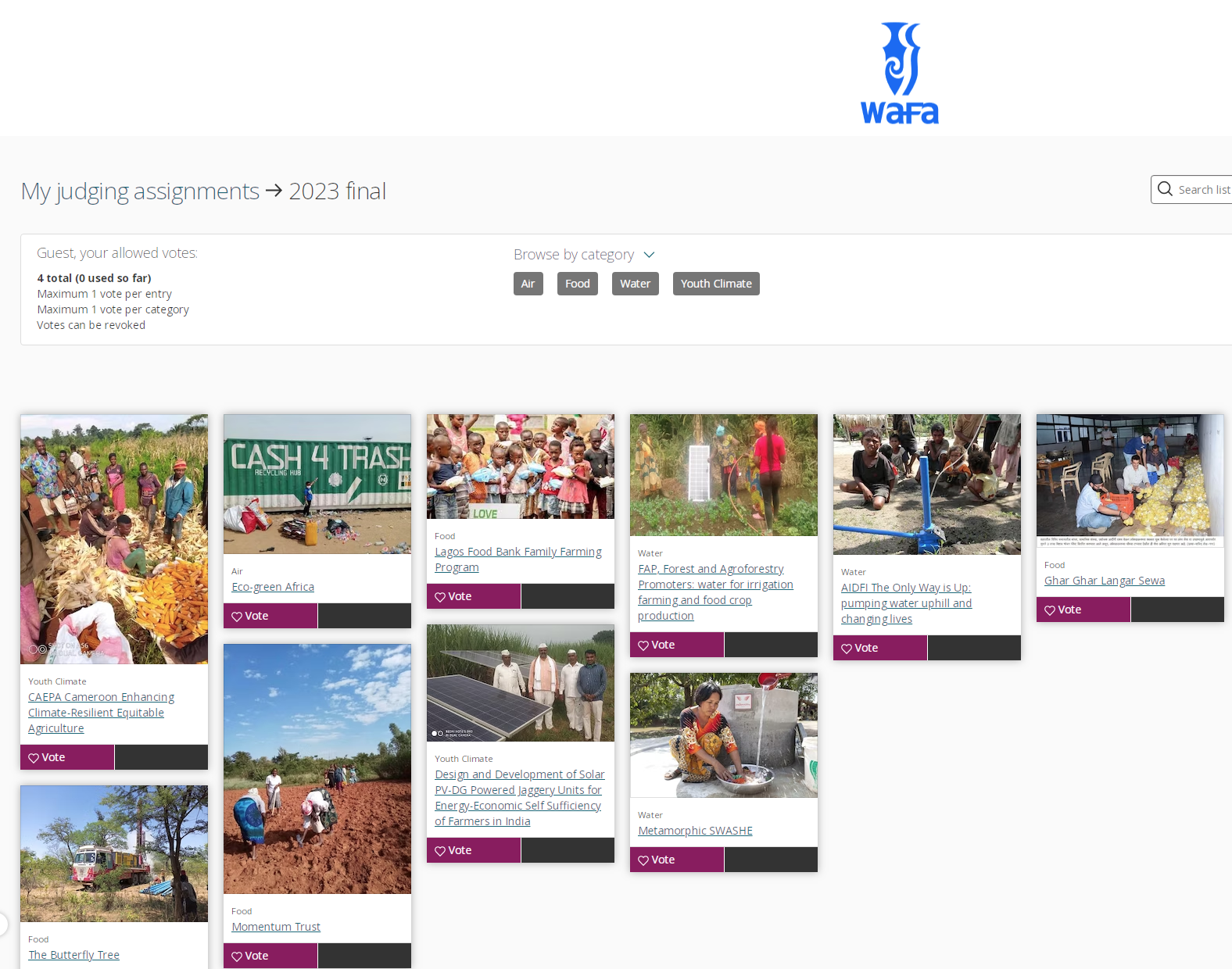 VOte page